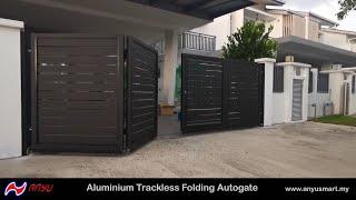 An Yu Aluminium Trackless Folding Autogate | Au Yu Smart Gate | 1