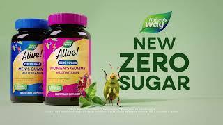 NEW Nature's Way Alive Zero Sugar Multivitamins