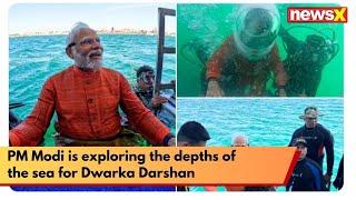 #watch | PM Modi is exploring the depths of the sea for Dwarka Darshan | NewsX