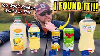 European VS American Lemonade/Sparkling Lemon Beverage Comparison & Taste Test