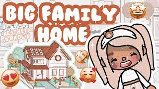 Big Family Home Beige Full Design  Toca Boca House Ideas   [House Design] TocaLifeWorld