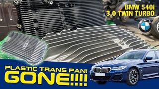 Plastic Transmission Pan is NO MORE! BMW 540i 3.0 Turbo ZF8