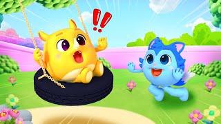 Playsafe Playground | Safety Tips At Playground & At Home | Playground Song | Little Zoo Kids Song