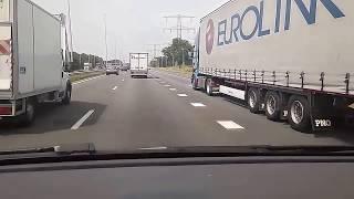 Car DashCam Driving from City Enschede to City Almelo and back in The Netherlands