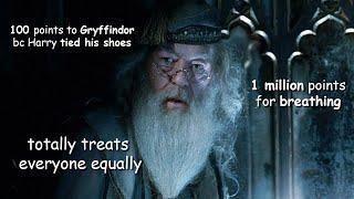 dumbledore being biased towards gryffindor for over a minute straight