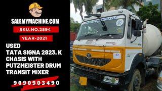 USED TRANSIT MIXER FOR SALE l USED TATA SIGNA 2823. K TRANSIT MIXER  FOR SALE l SALEMYMACHINE