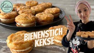 Bienenstich Kekse I gefüllte Plätzchen I Weihnachtsgebäck I Kilic-Story