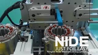 NIDE automatic BLDC motor needle winding machine stator winder equipment