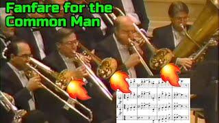 Trombone Excerpt: Fanfare for the Common Man - Sheet Music