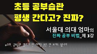 초등 공부 습관 평생간다? 진짜 공부 잘하는 습관은 따로 있다