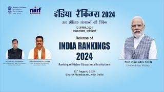 Live - Release and Award Ceremony of India Ranking 2024 (NIRF)