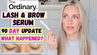 THE ORDINARY MULTI-PEPTIDE LASH & BROW SERUM | 90 DAY UPDATE WITH BEFORE & AFTER'S