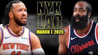 New York Knicks vs Los Angeles Clippers Full Game Highlights - March 7, 2025 | NBA Regular Season