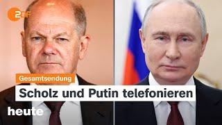 heute 19:00 Uhr vom 15.11.24 Scholz telefoniert mit Putin, Deutschlandticket, Alzheimer-Medikament