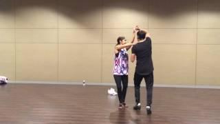 16/8/24 "Freaking Challenging Partnerwork" Salsa On2 by Adolfo & Tania w/ music @ SLE2016