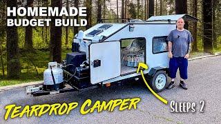 $499.00 DIY Harbor Freight Utility Trailer Custom Camping Tear Drop Build Out Tour