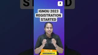 IGNOU 2023 REGISTRATION STARTED #ignouhelp #ignouuniversity #ignouregistration #ignouexam