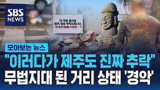 "이러다가 제주도 진짜 추락"…무법지대 된 거리 상태 '경악' / SBS / 모아보는 뉴스