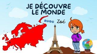 Les continents pour enfants - l'Europe - La Tour Eiffel  Document GRATUIT à imprimer