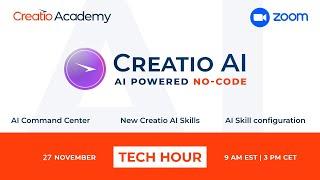 Tech Hour: Creatio AI. AI Powered No-Code.