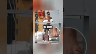 Ronaldo Paints His Nails Black  #football #soccer #ronaldo