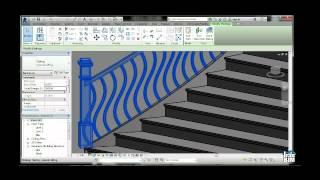 آموزشRevit رویت  پله و نرده پیشرفته  IranBIM.com