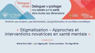 Dialogues VITAM | Approches et interventions novatrices en santé mentale