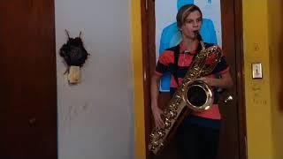 Felix plays "Moanin'" on bari sax