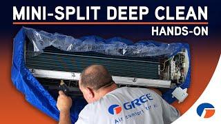 DEEP CLEAN A MINI-SPLIT EASILY WITHOUT REMOVAL!