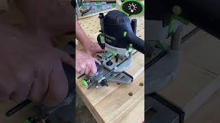 Use Festool parallel side fence SA-OF 1400 for reliable routing along the edge.