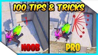 TOP 100 PRO TIPS AND TRICKS FOR PUBG MOBILE/BGMI | PUBG MOBILE GUIDE/TUTORIAL