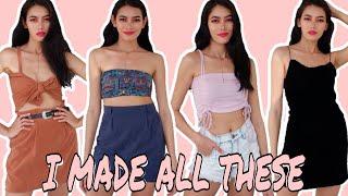 TRYING ON  ALL THE CLOTHES THAT I MADE | Quarantine Days | Regine Morales