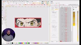 ANIME EMBROIDERY DESIGN | Wilcom Digitizing Tutorial |