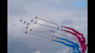 英空軍レッドアローズ&仏空軍パトルイユ・ド・フランス　ダブルコンコルド　RIAT2019 Red Arrows & Patrouille de France W Concorde