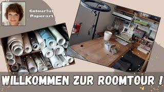 Craft Room Tour   So sieht es aus in meinem Arbeitszimmer  Platz ist in der kleinsten Hütte...