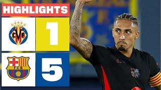 VILLARREAL CF 1 - 5 FC BARCELONA | HIGHLIGHTS LALIGA EA SPORTS