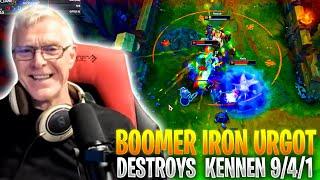 Boomer Iron Urgot Destoys Kennen  9\4\1