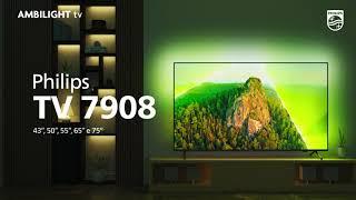 Linha de televisores PHILIPS AMBILIGHT 7908