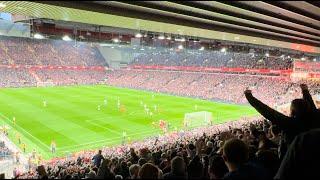 INSANE ATMOSPHERE AT ANFIELD KOP | MO SALAH STUNNER TO COMEBACK | LIVERPOOL 2-1 BRIGHTON | 2/11/2024