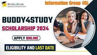 BUDDY4STUDY Scholarship Program 2024-25 | Apply Online | Explain Full Detail  Watch Now |