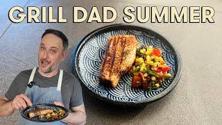 The Ultimate Trick to Grilled Fish: Grill Dad Swordfish and Summer Salad!