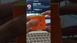 Day 1 vs 1 year of Rubiks cube! #rubikscube #cubing #puzzle