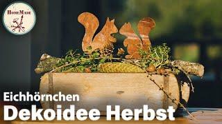 DIY | Einfach Herbstdeko aus Naturmaterialien selber machen | Herbstliche Deko für die Fensterbank