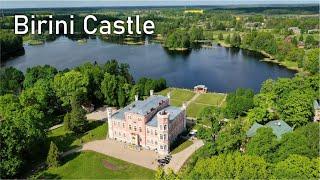 Castle by the lake - Birini. Located in  Latvia