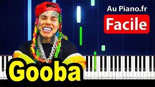 6IX9INE GOOBA Piano Tutorial Facile Synthesia