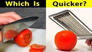 Are kitchen gadgets FASTER than a knife?