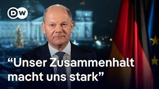 Neujahrsansprache von Bundeskanzler Olaf Scholz | DW Nachrichten