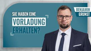 Vorladung von der Polizei erhalten? Fachanwalt für Strafrecht Benjamin Grunst klärt auf!