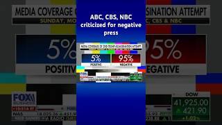 Despite second assassination attempt, ABC, CBS and NBC blast Trump with ‘95%’ bad press #shorts