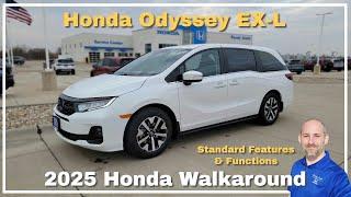 2025 Honda Odyssey EX-L Walkaround Review showing Standard Features and Functions